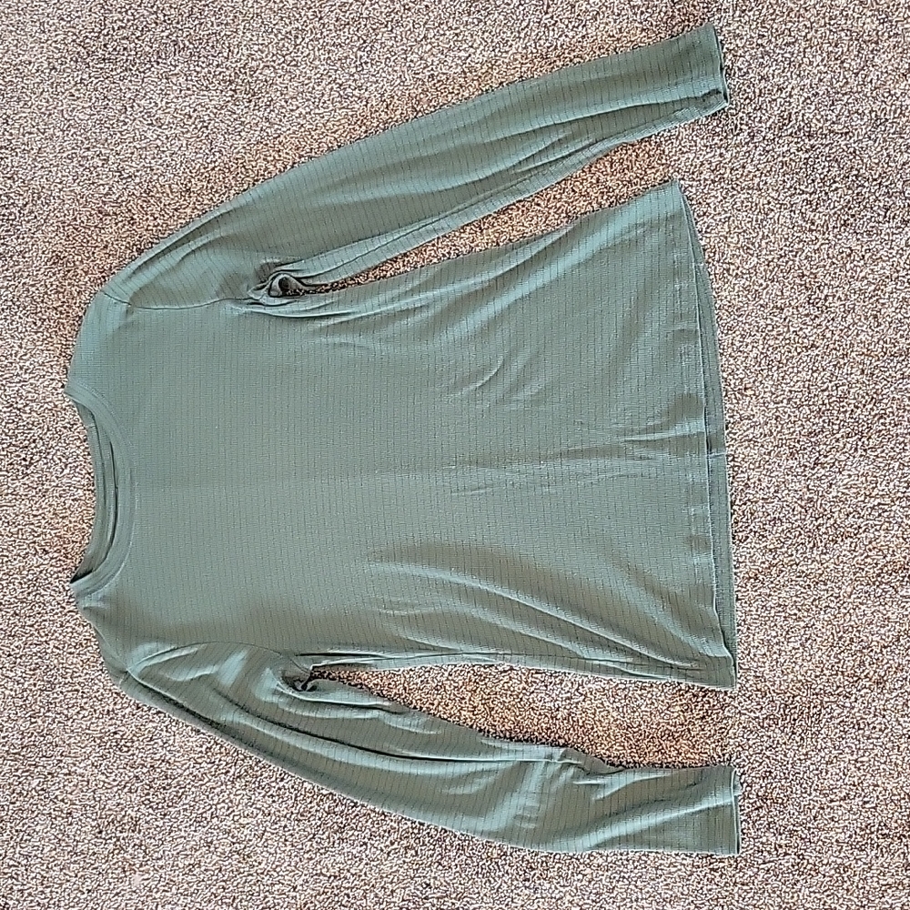 Universal Thread Green Stripped Long Sleeve